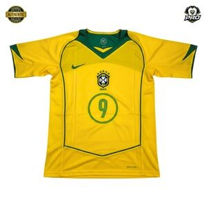 Brazil 2004–2006 Home Jersey – Ronaldo #9 – Nike – World Cup Edition